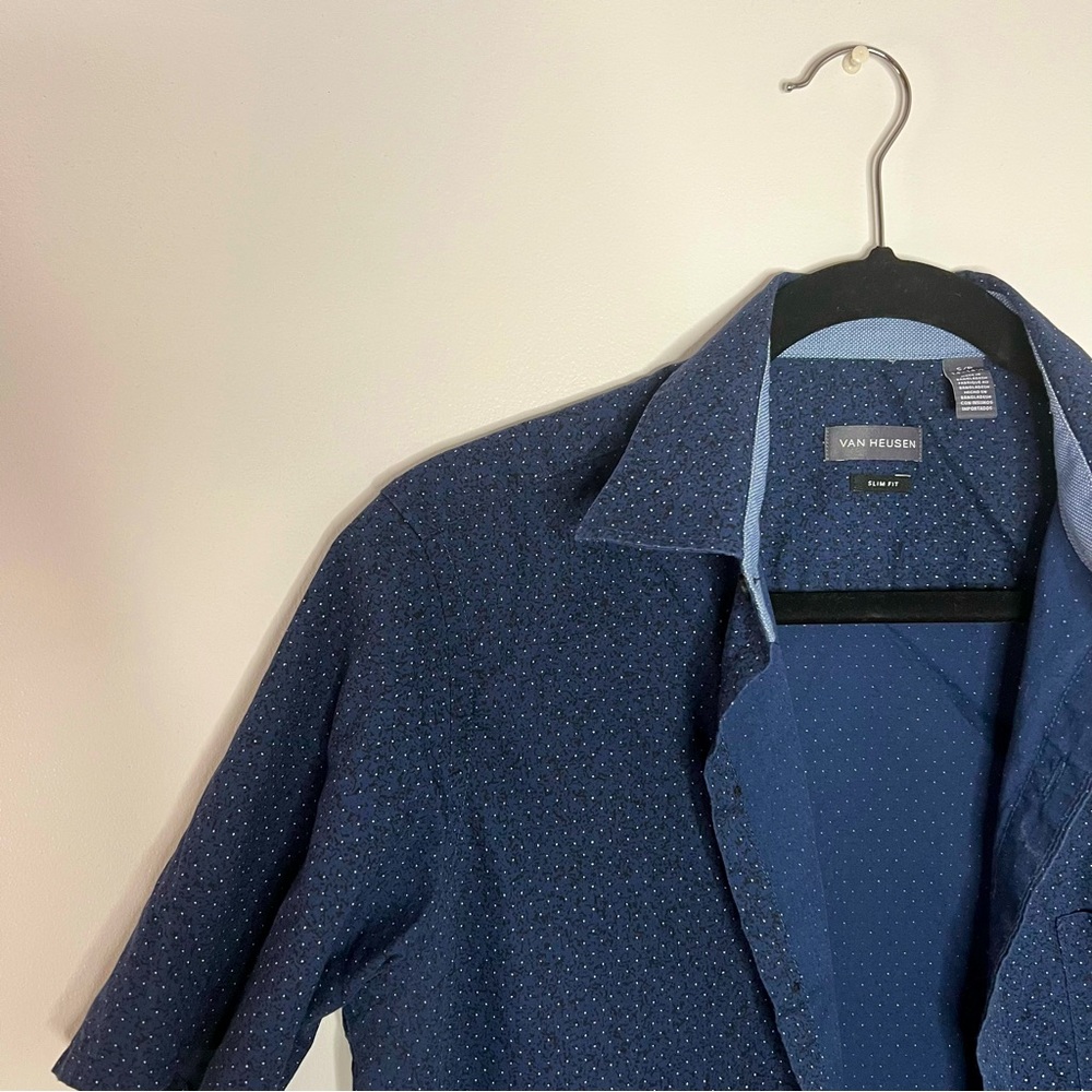 Navy Blue Van Heusen Shirt